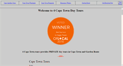 Desktop Screenshot of 4capetours.co.za